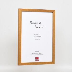 Marco efecto madera perfil 33 roble 14,8x21 cm cristal museo