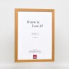 Marco efecto madera perfil 33 roble 14,8x21 cm cristal museo