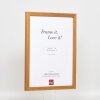 Marco efecto madera perfil 33 roble 14,8x21 cm cristal museo