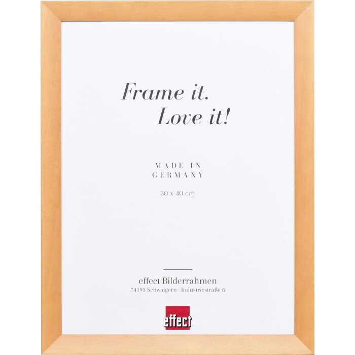 Efecto Marco de madera Abedul Top N 14,8x21 cm cristal de museo