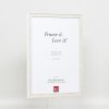 Efecto marco de madera perfil 2070 cristal antirreflejo 14,8x21 cm blanco