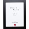 Efecto marco de madera maciza perfil 30 negro 14,8x21 cm cristal de museo