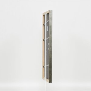 Efecto Marco de Madera Perfil 2070 Vidrio Museo 14,8x21 cm plata