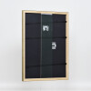 Marco efecto madera perfil 2070 cristal museo 14,8x21 cm oro
