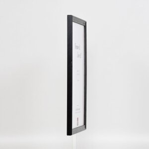 Marco efecto madera perfil 2070 cristal museo 14,8x21 cm negro