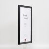 Marco efecto madera perfil 2070 cristal museo 14,8x21 cm negro