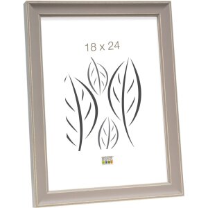 marco de fotos beige LONA madera 18x24 cm