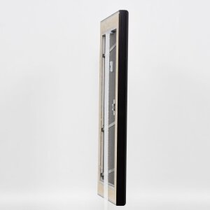 Marco efecto madera perfil 95 negro 14,8x21 cm cristal antirreflejo