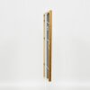 Efecto marco de madera maciza perfil 22 marrón-oro 15x20 cm cristal antirreflejo