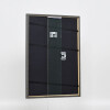 Efecto marco de madera maciza perfil 25 azul 15x20 cm cristal transparente