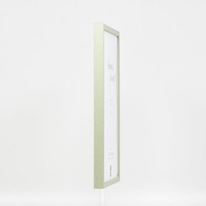 Marco de madera efecto Perfil 35 verde 15x20 cm cristal antirreflejos