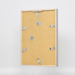 Efecto marco de madera perfil 35 gris claro 15x20 cm cristal normal + separador