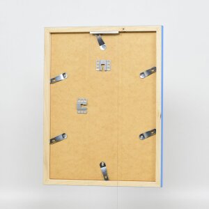 Marco de madera Top Cube 15x20 cm cristal de museo azul