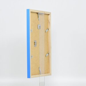 Marco de madera Top Cube 15x20 cm cristal de museo azul