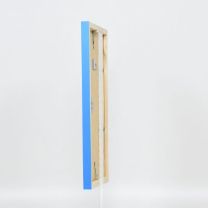 Marco de madera Top Cube 15x20 cm cristal de museo azul