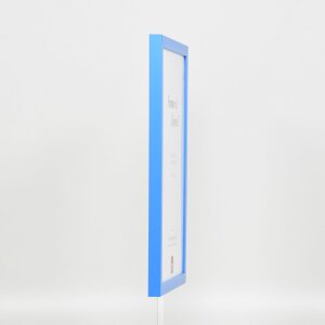 Marco de madera Top Cube 15x20 cm cristal de museo azul