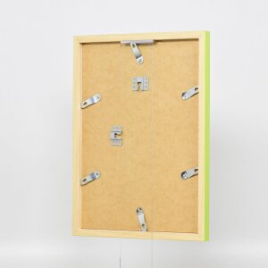 Marco de madera Top Cube 15x20 cm cristal de museo verde
