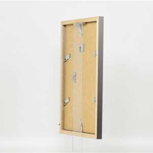 Marco de madera Top Cube 15x20 cm cristal de museo platino