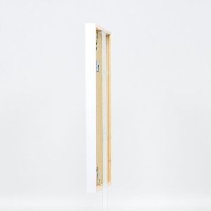 Marco de madera efecto Perfil 35 blanco 18x24 cm cristal antirreflejos
