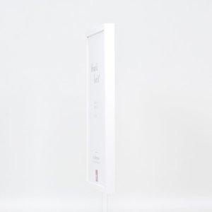 Marco de madera efecto Perfil 35 blanco 18x24 cm cristal antirreflejos