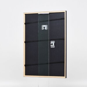Efecto marco de madera perfil 23 rojo 18x24 cm cristal antirreflejos