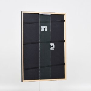 Efecto marco de madera perfil 23 rojo 18x24 cm cristal antirreflejos