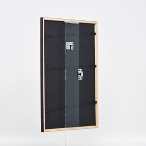Efecto marco de madera perfil 23 rojo 18x24 cm cristal antirreflejos
