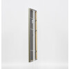 Efecto marco de madera maciza perfil 29 plata 18x24 cm cristal antirreflejos