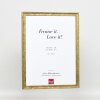 Efecto marco de madera perfil 2070 cristal acrílico 18x24 cm oro