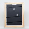 Efecto marco de madera perfil 95 plata 18x24 cm cristal antirreflejos