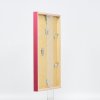 Efecto marco de madera perfil 35 rojo 18x27 cm cristal antirreflejos