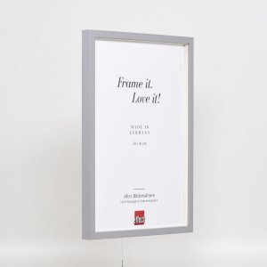 Efecto marco de madera perfil 35 gris claro 18x27 cm cristal normal + separador