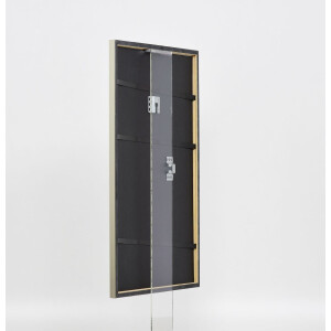 Efecto Marco de madera maciza Perfil 29 plata 18x27 cm Vidrio de museo