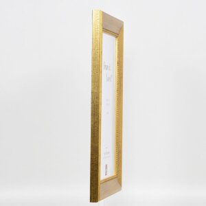 Efecto marco de madera perfil 95 oro 18x27 cm cristal antirreflejos