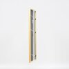 Efecto marco de madera maciza perfil 20 plata 18x32 cm cristal normal
