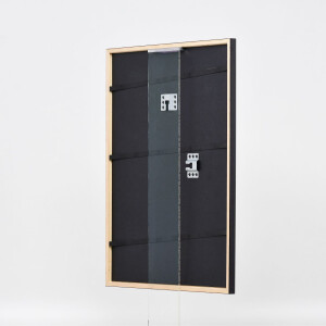Efecto marco de madera perfil 23 rojo 18x32 cm cristal antirreflejo