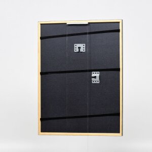 Efecto marco de madera perfil 23 nuez marrón 18x32 cm cristal antirreflejos
