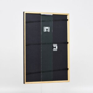 Efecto marco de madera perfil 23 nuez marrón 18x32 cm cristal antirreflejos