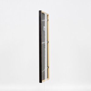 Efecto marco de madera perfil 23 nuez marrón 18x32 cm cristal antirreflejos