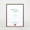 Efecto marco de madera perfil 23 nuez marrón 18x32 cm cristal antirreflejos