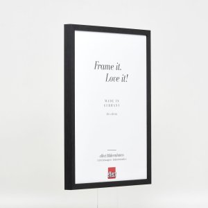 Efecto marco de madera perfil 35 negro 18x32 cm cristal antirreflejos