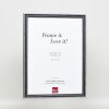 Efecto marco de madera perfil 38 gris 18x32 cm cristal antirreflejo