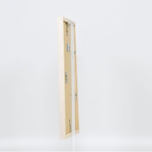 Efecto marco de madera perfil 33 blanco 18x32 cm cristal acrílico
