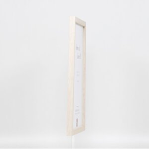 Efecto marco de madera perfil 33 blanco 18x32 cm cristal acrílico