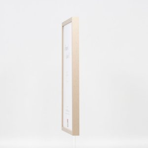 Efecto marco de madera perfil 35 marrón claro 18x32 cm cristal de museo