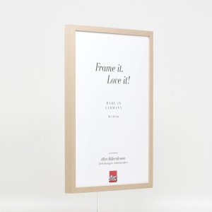 Efecto marco de madera perfil 35 marrón claro 18x32 cm cristal de museo