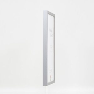 Efecto marco de madera perfil 35 gris claro 20x20 cm cristal acrílico