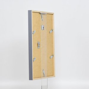 Efecto marco de madera perfil 35 antracita 20x20 cm cristal normal + separador