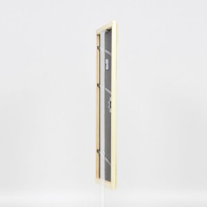 Efecto marco de madera perfil 32 verde 20x20 cm cristal de museo