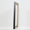 Efecto marco de madera maciza perfil 28 oro 20x20 cm cristal antirreflejos